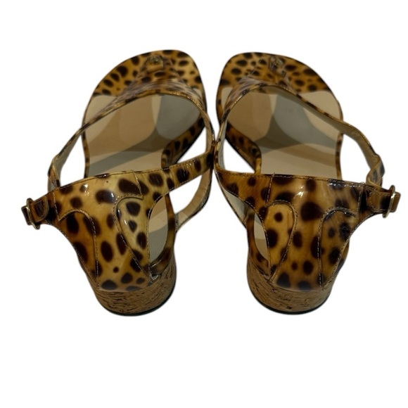 Taryn Rose Kat Patent Low-Wedge Thong Sandals Size 8.5 - Picture 5 of 8